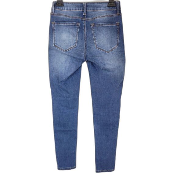 Kancan Dark Wash Mid Rise Skinny Jeans - Picture 2 of 4